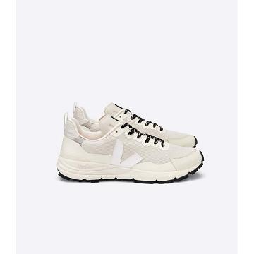 Veja DEKKAN ALVEOMESH Men's Running Shoes Beige/White | CA 138TCE